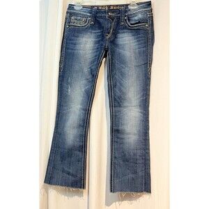 Rock‎ Revival Buckle Sz 28 Exclusive Sora Boot Cut Embellished Jeans Women’s EUC